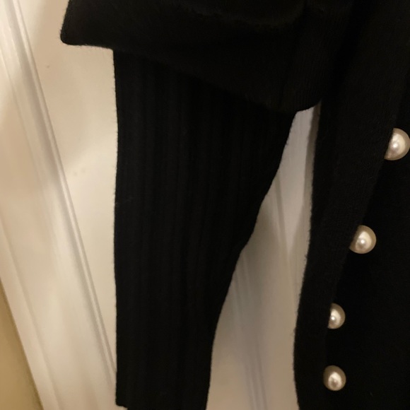 Short wool black dress - Picture 2 of 3